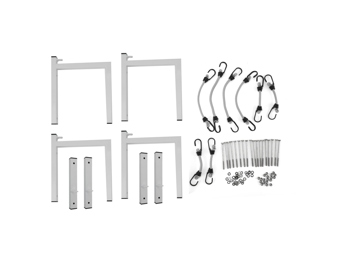 Rack de Escada para Reboque Fechado Aço Profissional Resistente