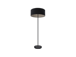 Pé de Salão Tania 1Xe27 Preto/Preto-Madeira Cinza 162X40X40 Cm FABRILAMP