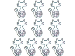 Haofy 10-clips De Papel, Arame De Ferro Alta Qualidade, Metal Durável E Resistente À Ferrugem, Leve E Portátil Para