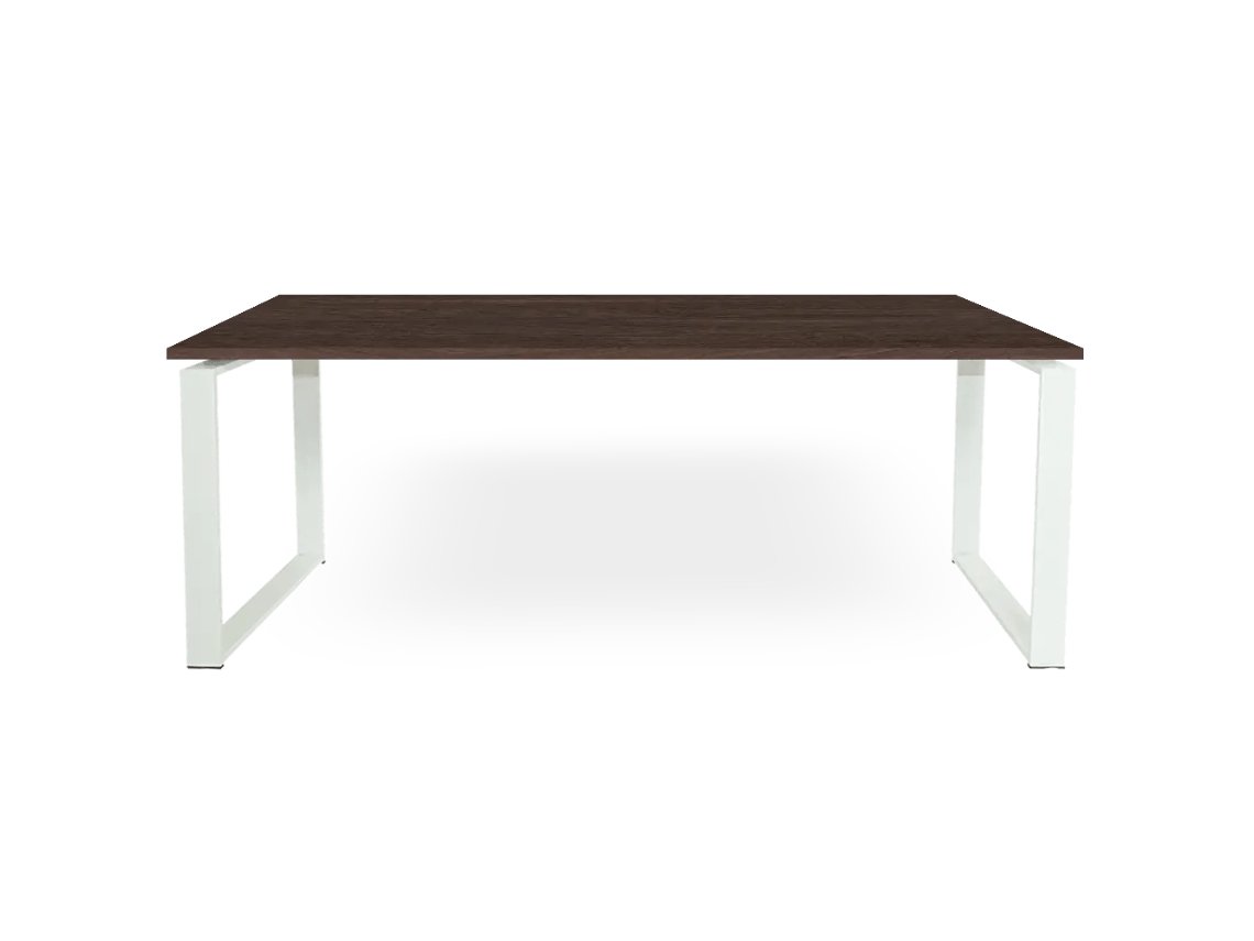Mesa de quadro fechado. 150x80cm. Noz. OFILIKE