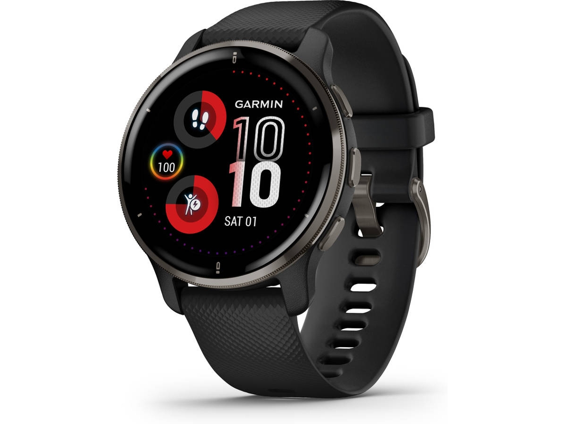 Relógio Desportivo GARMIN Venu 2 Plus (Bluetooth - Até 9 dias de autonomia - Preto)