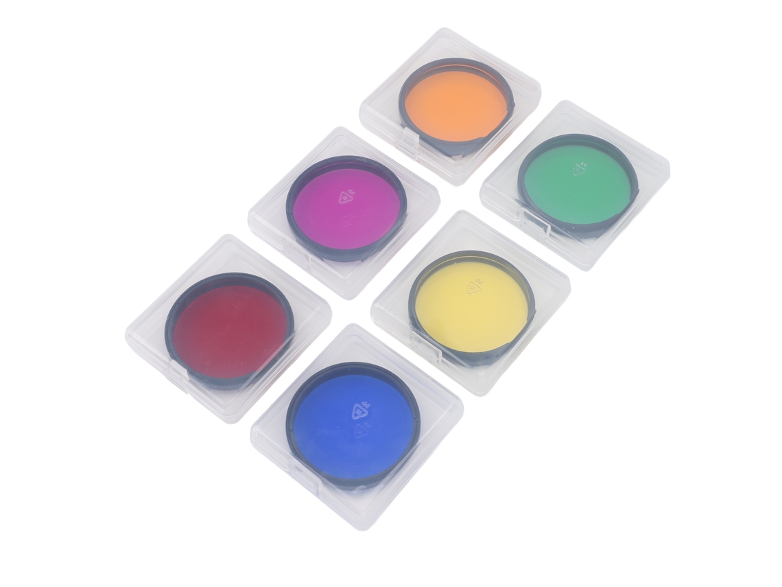 Kit De Filtros Para Ocular De Telescopio 6 Cores Nebulosa Lua Filtro 2 Polegadas