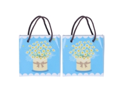 Primerox 2pcs Sacos de Papel Miniatura 1:12 para Casinha de Bonecas Acessórios de Decoração