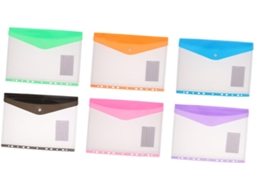 Conjunto De 6 Sacos Transparentes Para Documentos Soltos, Organizador De Documentos De Escritório Gokoco