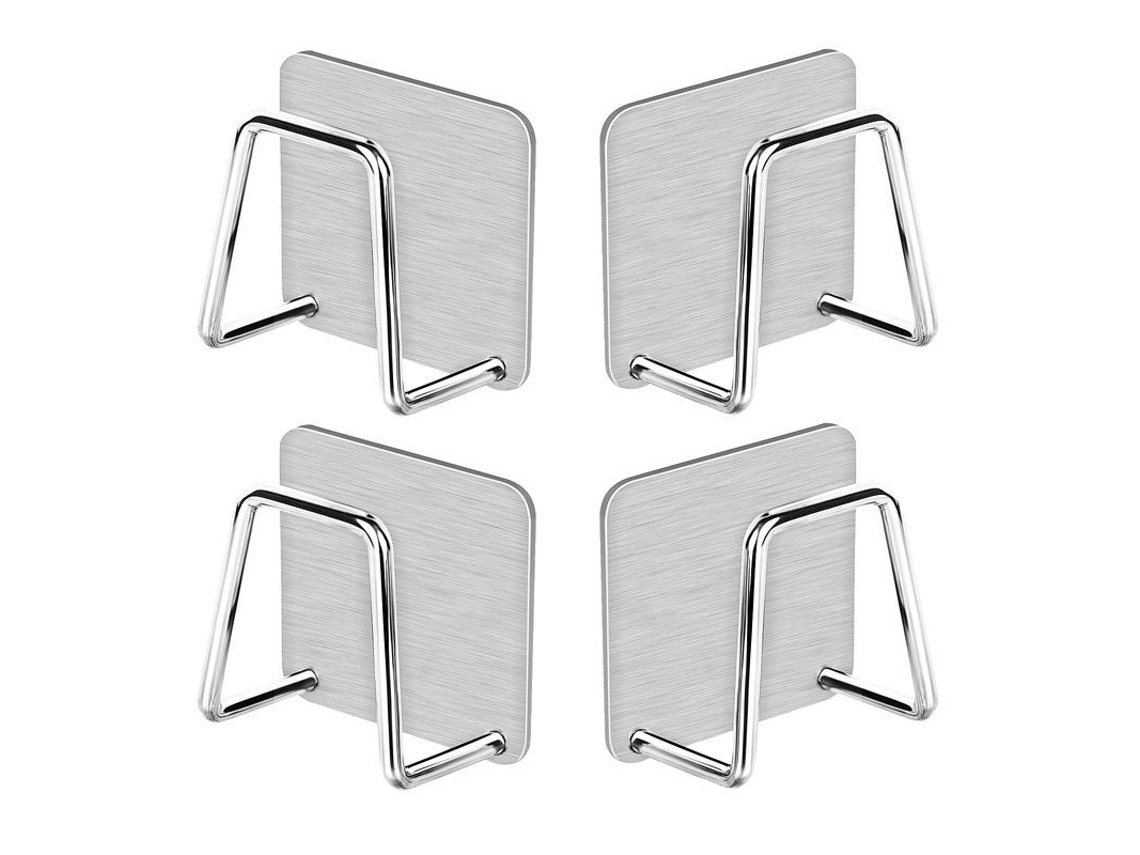 Rebe-portadores Espontas Espontas Linjou 4 Piezas, Adesivo Fuerte, Acero de Satón 304, Para Cocina y Baño