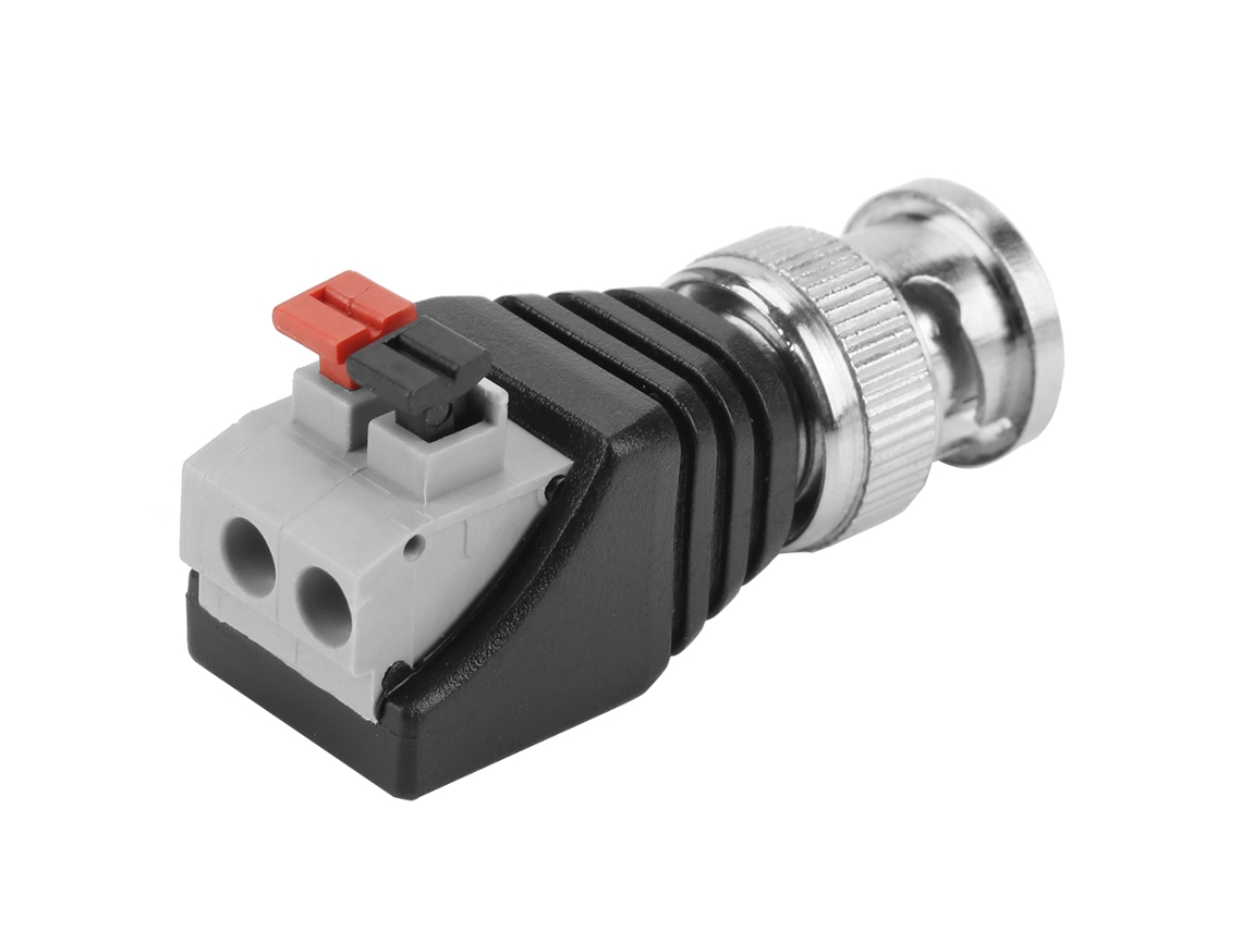 10 x Adaptadores de Terminal de Mola BNC Macho Sem Parafusos Conectores Rápidos para Câmeras de Vídeo CCTV