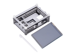 Caso Para Raspberry Pi 3 E Kit Lcd Com Proteção De Alta Transparência De 9 Camadas E Tela Touch Hd De 3,5 Polegadas