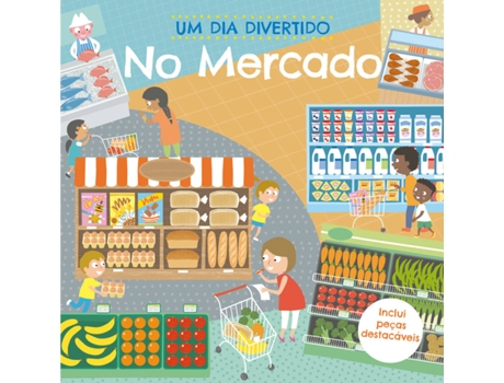 Livro Um Dia Divertido no Mercado de Robyn Gale (Português)