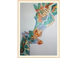 Diy Pintura de Diamante com Strass Girafa Arte Decorativa Primerox S/MARCA