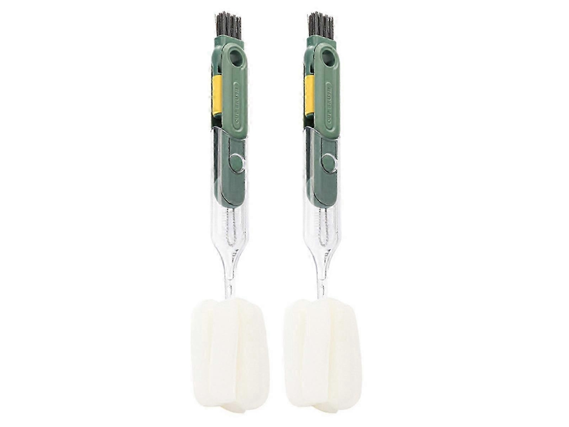 Escova Multiuso De Copo 5 Em 1 Esponja Verde Para Copo Térmico, Garrafa E Limpeza Eficiente