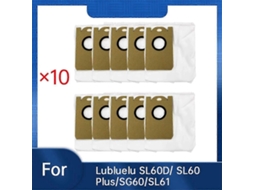 10 Peas De Sacos De P Para Acessórios De Varredora Sl60d/sl60 Plus/sg60/sl61, Sacos De P Feitos Para Durar e Funcionar Yunzii