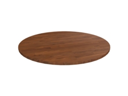 Vidaxl Tampo Mesa Redondo Ø70x1,5 Cm Carvalho Tratado Castanho-escuro