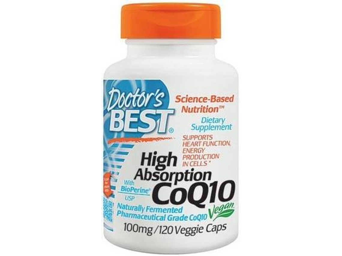 Suplemento Alimentar DOCTOR'S BEST Coq Alta Absorção Com Bioperine (120 cápsulas vegetais)