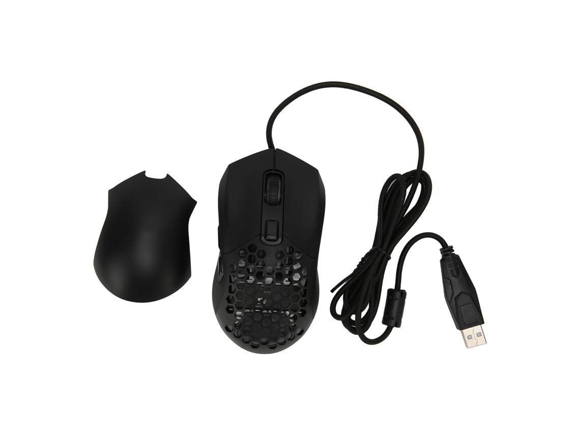 Mouse Gamer Rgb Com Fio Ergonômico De Dpi Ajustável
