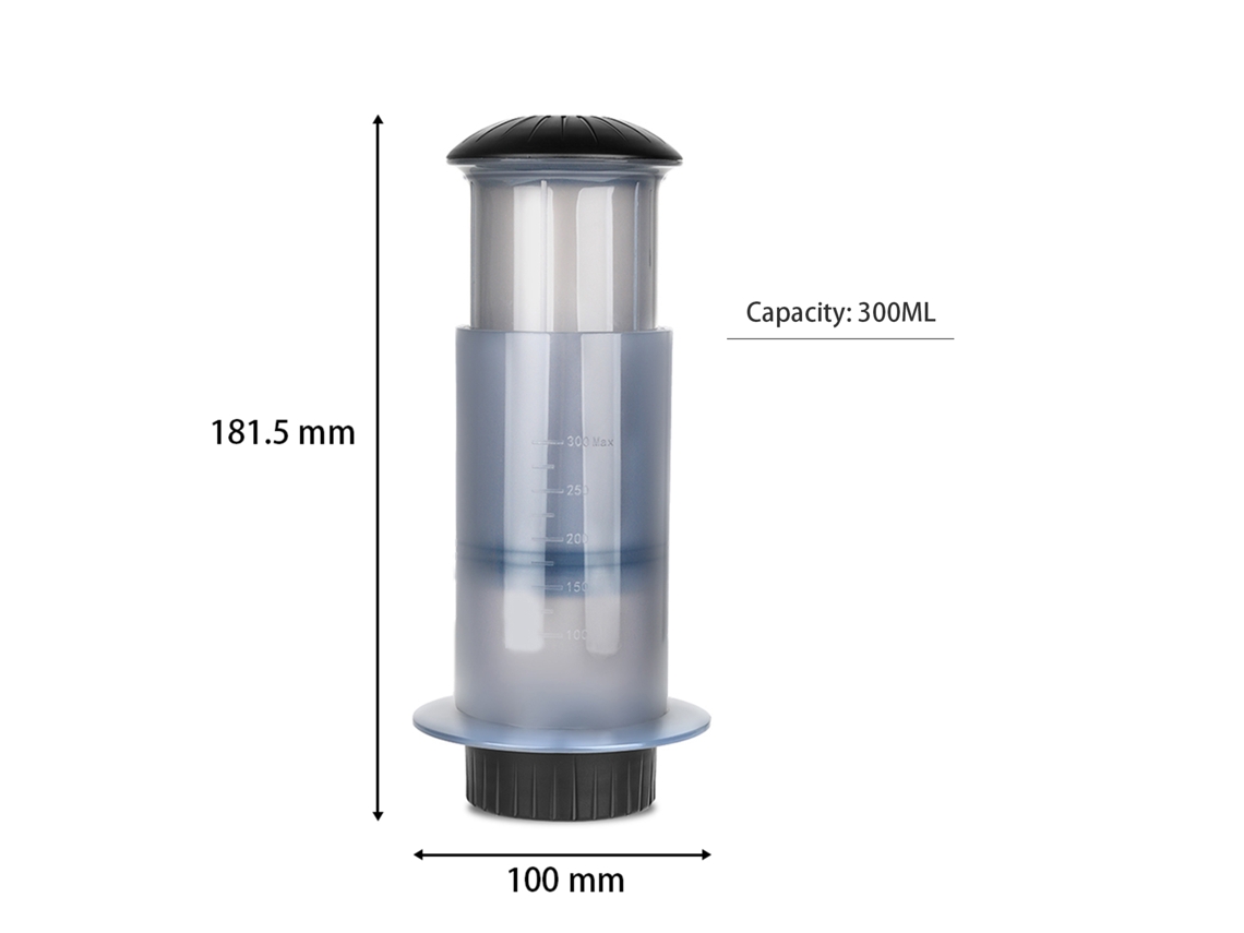Batedeira de café manual portátil Primerox com 50 filtros de papel para camping e viagens | S/BRAND