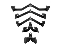 Pack de 5 Punhos de Polia FITNESS TECH (Preto- Aço)