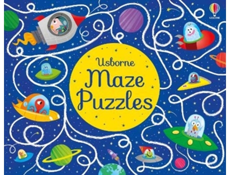 Livro maze puzzles de kirsteen robson (inglês)