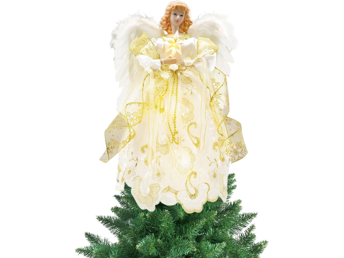 Anjo Decorativo Para Árvore De Natal 3d Festiva | Para Sala De Estar