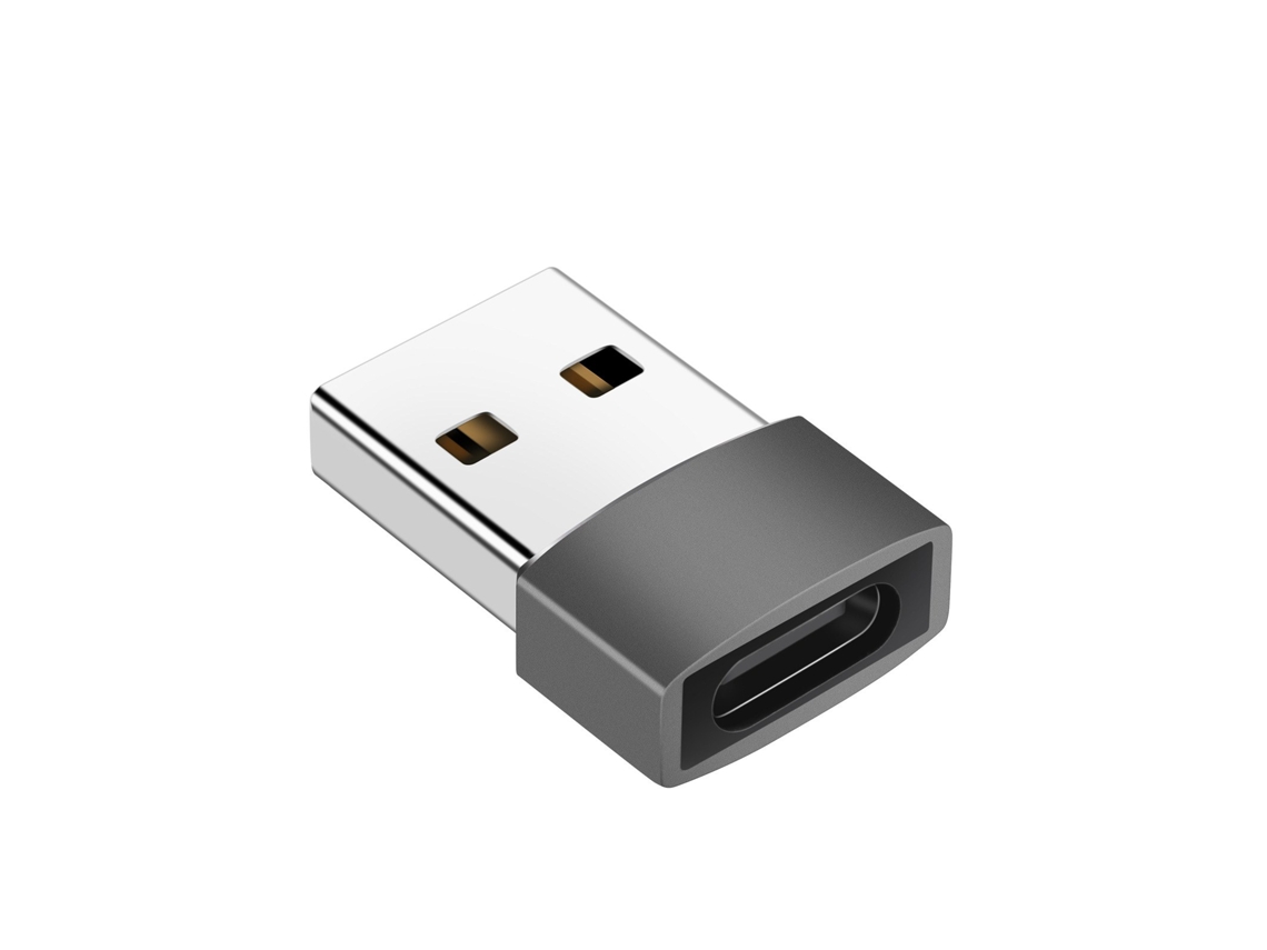 Adaptador Moderno Escuro Usb C Compatível Com Usb 2.0 Cinza