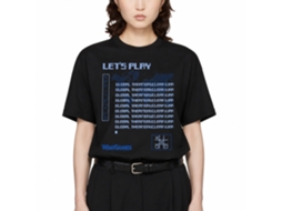 Rockinstone Wargames Movie Lets Play Black Adult T-shirt Size:l