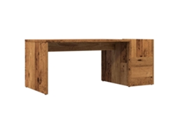 Mesa de Centro MAISON EXCLUSIVE em Derivados de Madeira Madeira Velha (90x45x35 cm)