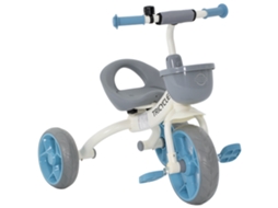 Triciclo Infantil Evolutivo, Triciclo para Crianças de 2 a 5 Anos com Cesto Dianteiro e Rodas Eva, 72 X 52 X 61 Cm, Azul Ge