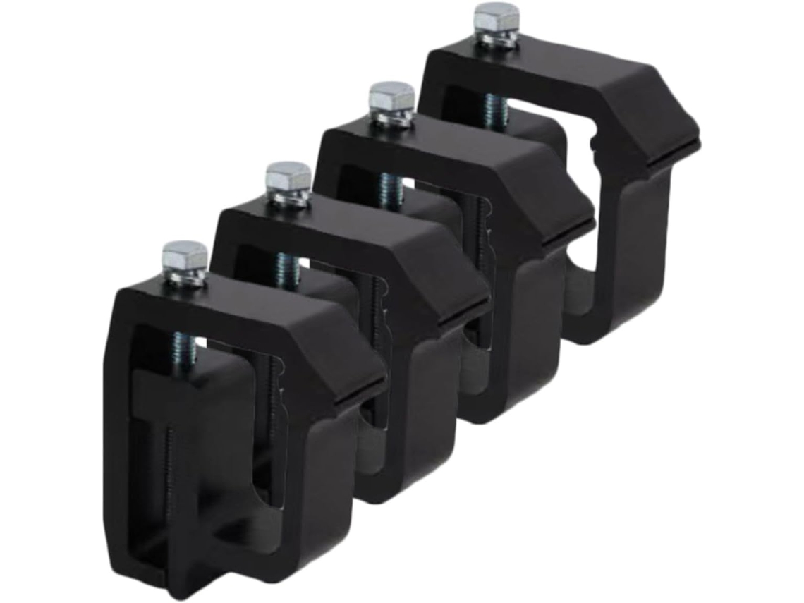 Conjunto de 4 suportes de montagem em alumínio e ferro para capacete de autocaravana.