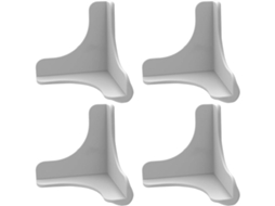 Protetores De Canto Silicone Aboofan Para Móveis E Paredes, Seguros E Duráveis, Pacote Com 4 Peças, Ideais Para Armários