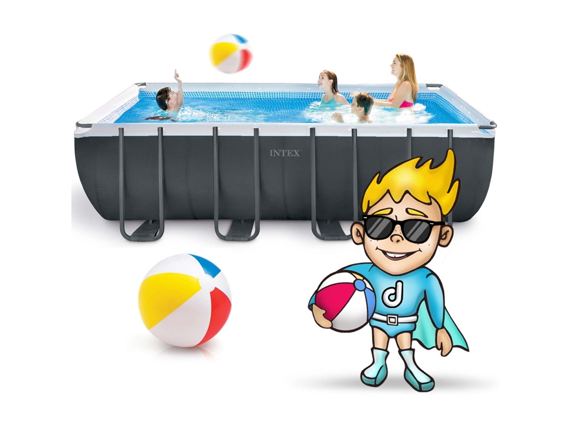 Piscina De Jardim Com Estrutura 549 X 274 X 132 Cm 21 Em 1 Intex 26356