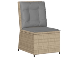 Reclining Garden Sofa, Reclining Garden Sofas Vidaxl Bege Rattan / Vime (n/a)