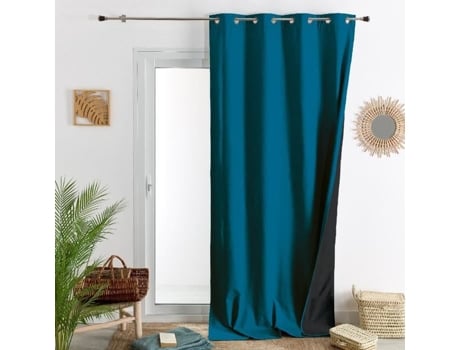 Cortina Blackout Polar Azul Pavão 140X260 Cm HOME MAISON