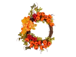 Guirlanda De Outono Com Abóboras E Hera Da Laxiscreed Para Decoração Festiva De Inverno