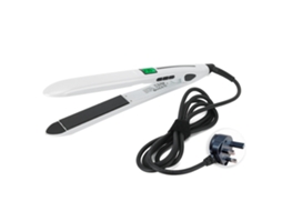 Mini Prancha De Cabelo E Ondulador 2 Em 1 Com Led Ajuste De Temperatura 110-240v Plugue Uk Branco