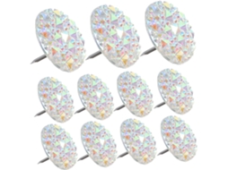 100 Peças De Strass Para Quadro Cortiça, Tachinhas Multifuncionais