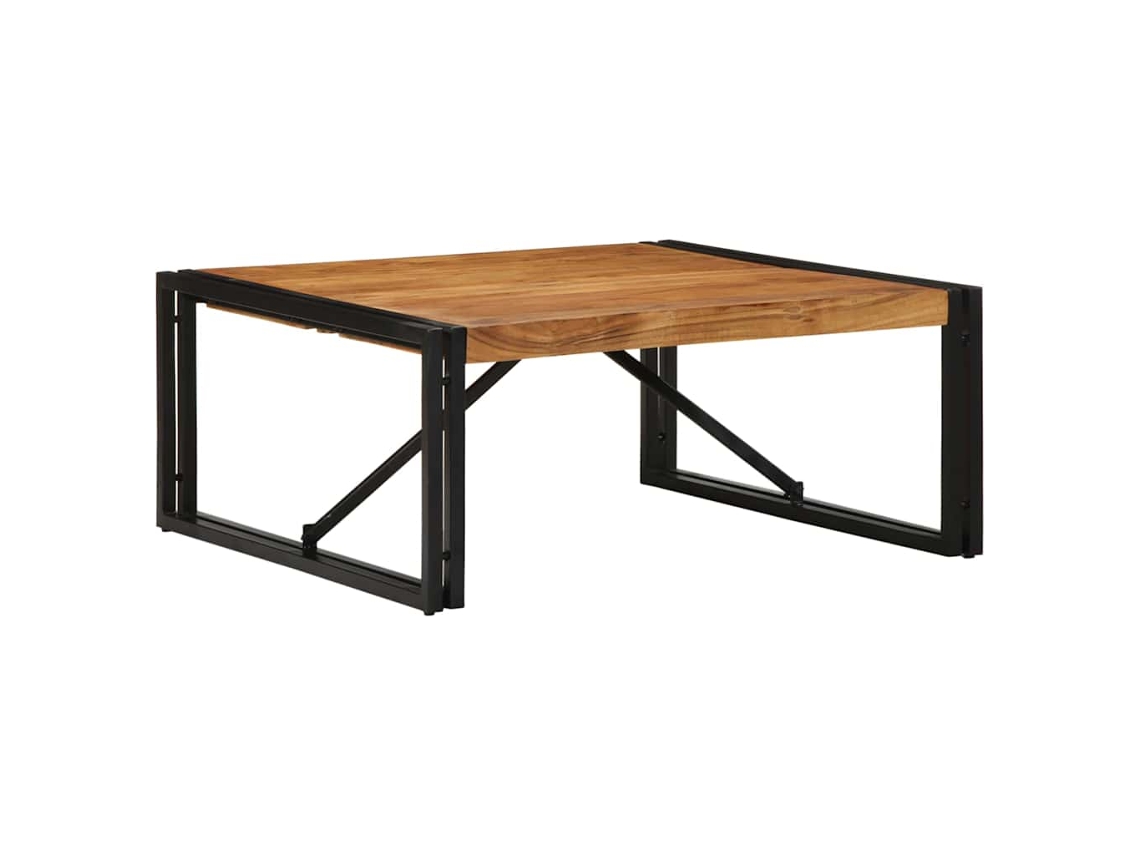 Vidaxl Mesa De Centro 80x80x35 Cm Madeira De Acácia Maciça
