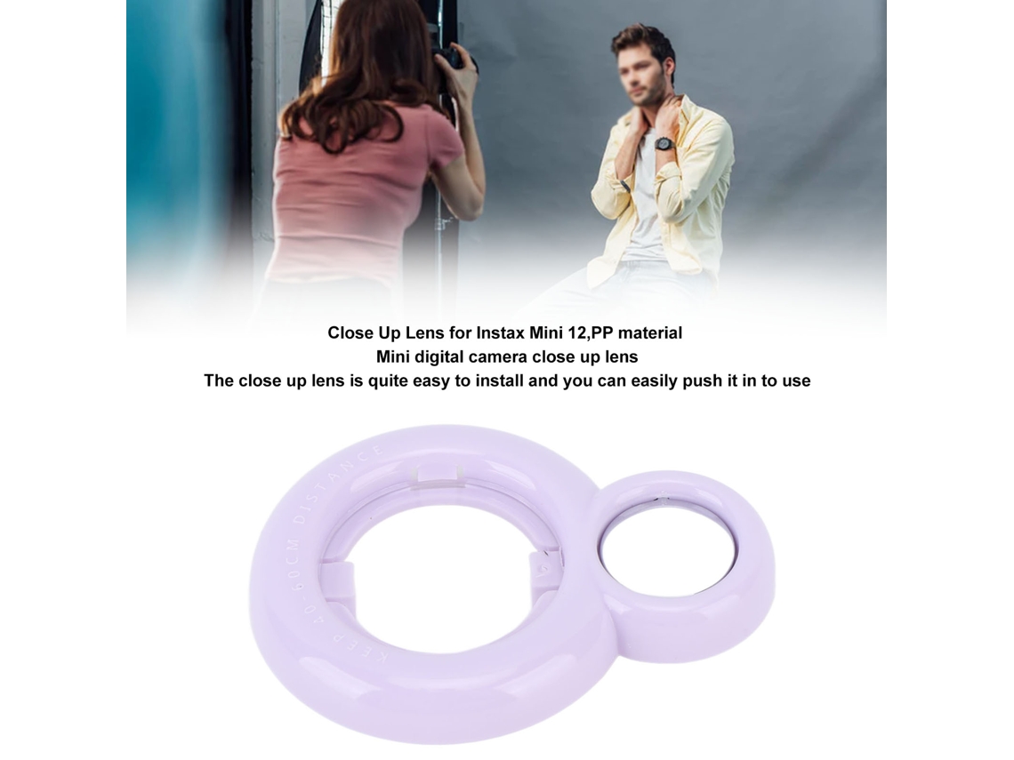 Lente De Cierre Para Cámara Instantánea Instax Mini12, Filtro De Lente De Cierre Para Selfies, Color Morado