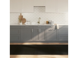 Vidaxl Tapete Retangular 100x300 Cm Bambu Preto