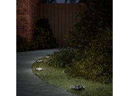 Vidaxl Luzes Solares Para Exterior Com Espigões 12 Pcs Branco Quente