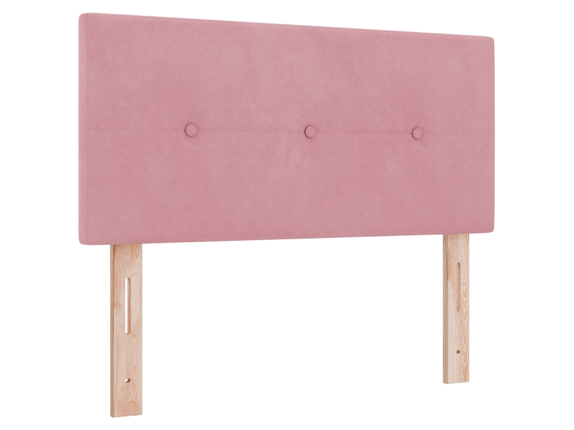 Cabeceira Baixa Rosa Para Camas Vidaxl Rosa Madeira (80x40x7cm)