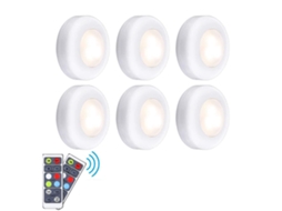 MEOIRUERY Luzes Led De Disco Com Brilho Regulável, Luzes Multicoloridas Para Armários Com Função De Toque Sem Fio, Luz De Fácil Instalação Para Colar Sob O Armá