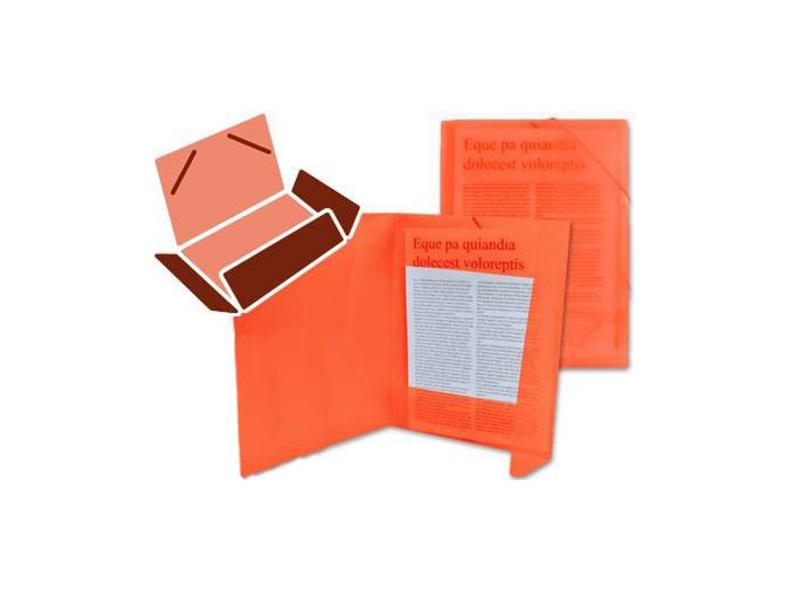 Pasta de Elásticos Polipropileno Liderpapel, A4, Vermelho