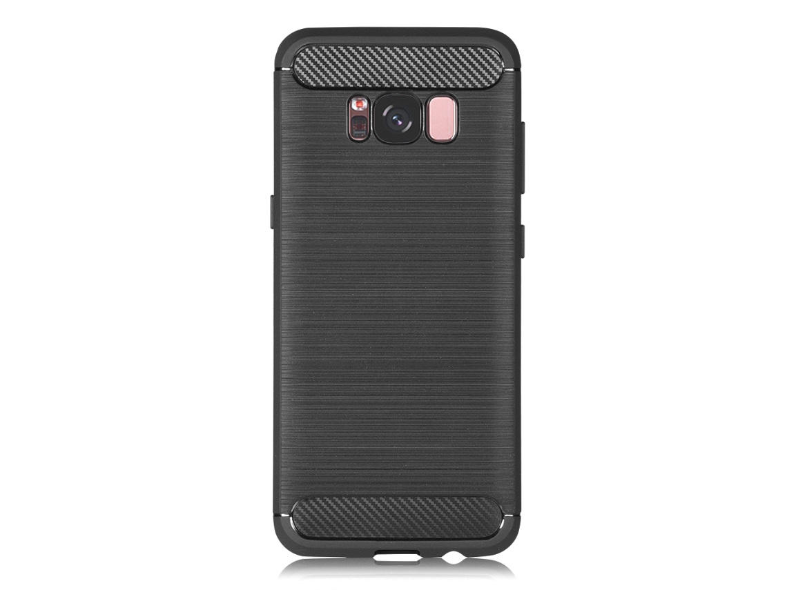 Capa de telefone com padrão carbono escovado para Samsung Galaxy S8 EOOCOO