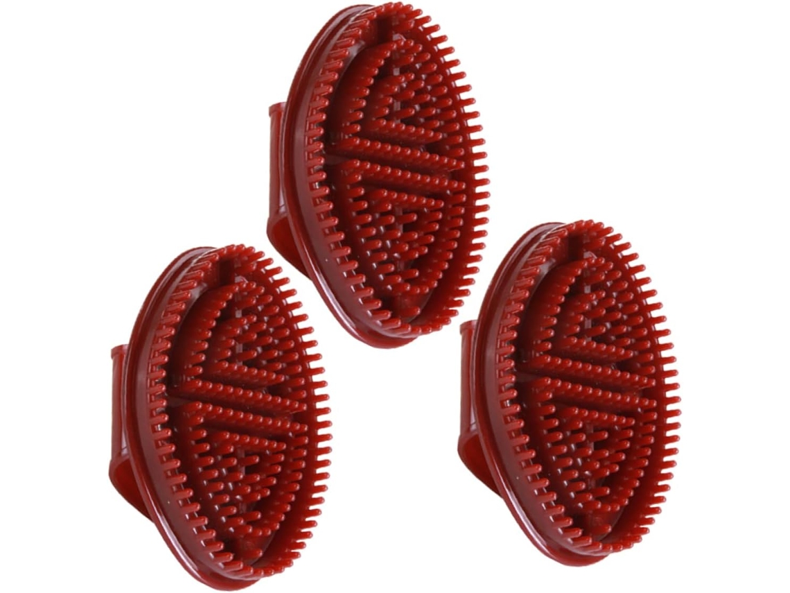 Luvas De Escova Banho Lifkome Para Massagem E Limpeza Profunda Do Corpo Couro Cabeludo, Design Exclusivo Em Plástico, 3 Unidades