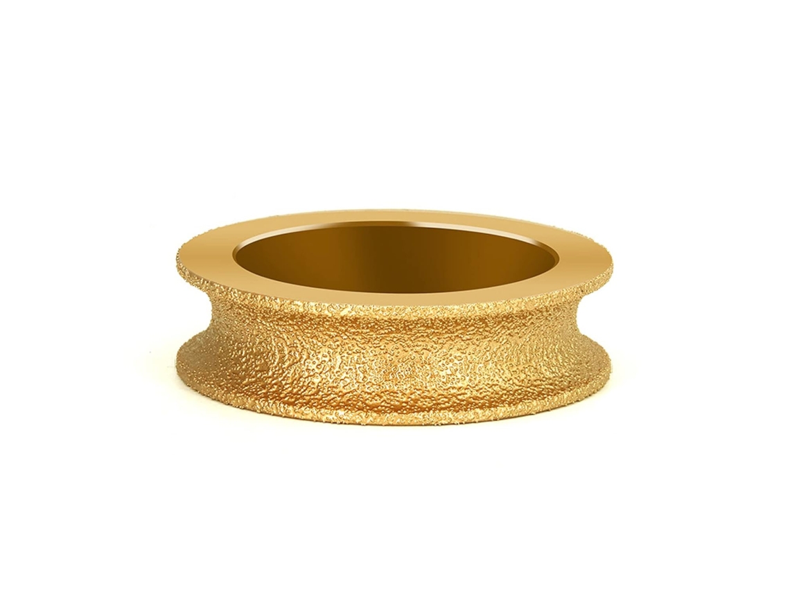 Disco De Desbaste Diamantado Redondo 75mm 3 Polegadas Com Furo 20mm Diâmetro, Brasado A Vácuo Seco, Com Borda Semi