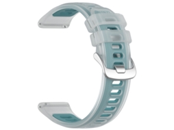 Bracelete Para Garmin Vivomove Luxe (20mm) Azul Transparente Cuich