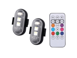 2026 luz de Alerta Led Universal de Múltiplas Cores com Flash para Moto, Bicicleta e Drone, Impermeável Ip65 com Controle Remoto
