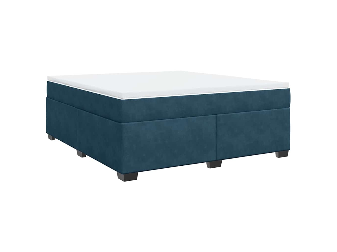 Box Spring Bed, Box Spring Beds Vidaxl Azul Veludo (180 X 200 Cm)