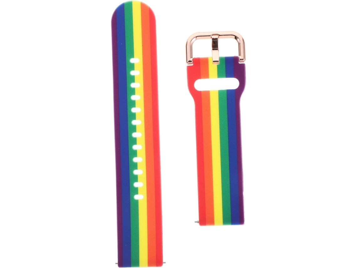 Conjunto De 3 Pulseiras Silicone Estampadas Com As Cores Do