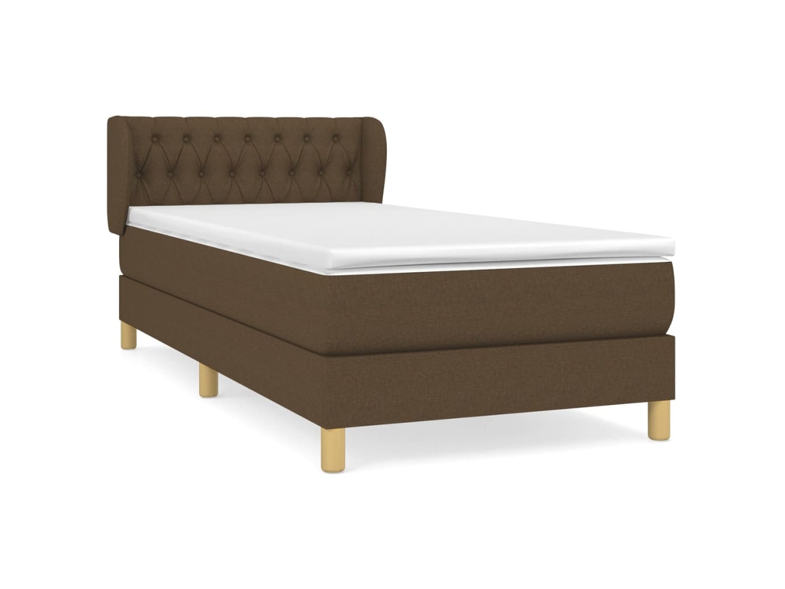 Box Spring Bed, Box Spring Beds Vidaxl Marrom Tecido (90 X 190 Cm)