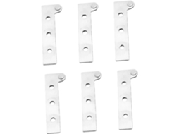 Kit Com 6 Dobradiças Ocultas Em Aço Inoxidável, Giratórias Para